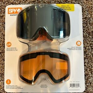 SPY+MAINSTAY Snow Goggles Regular Fit Dual Lens Anti Fog & Scratch Storage Bag
